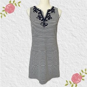 Charter Club Striped Sleeveless Shift Dress